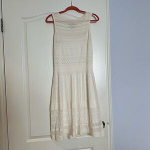 Ralph Lauren Cream Pleated Midi Sundress